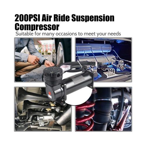 200psi 3/8 npt heavy duty air train horn/air ride suspension compressor with ...