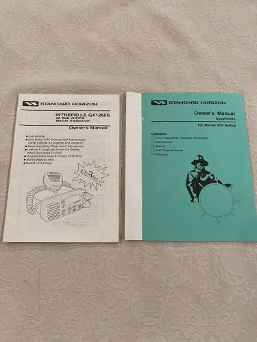 Standard horizon intrepid le gx1265s submersible marine vhf radio owners manual