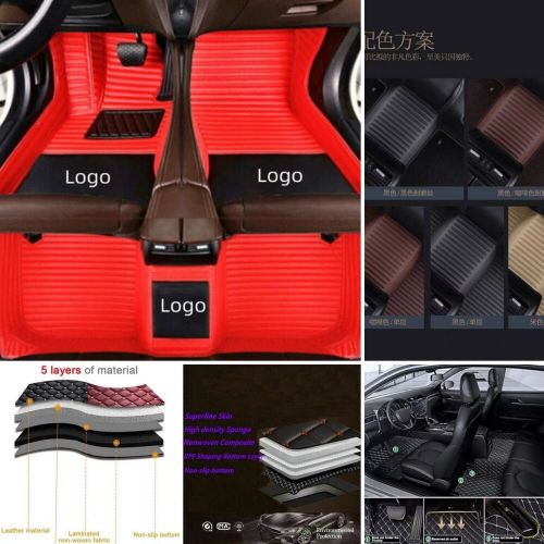 Custom fit lexus all models car floor mats pu leather front&amp;rear carpets liners