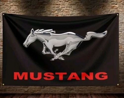 Mustang workshop/mancave advertising fan flag/banner