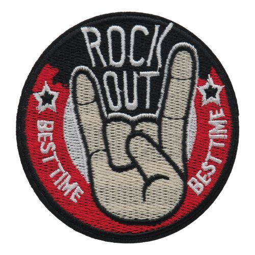 Rock out patch patch ironing patch biker patch motorcycle-