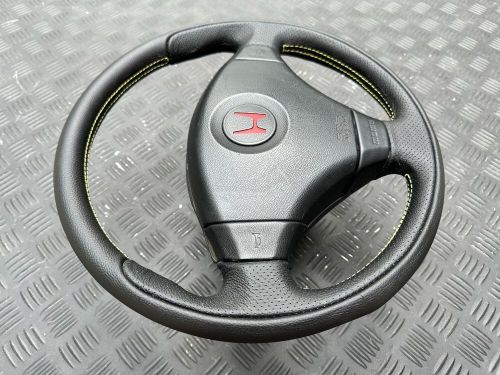 Honda itr integra dc2 type r steering wheel momo rewrap leather yellow stithch