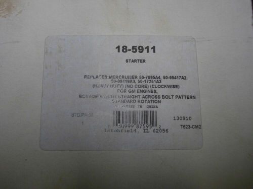 Sierra marine 18-5911 starter replaces mercruiser 50-99417a2 50-99419a3 17251a3