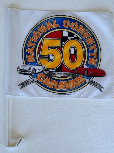 2003 anniversary corvette - national corvette caravan window flag