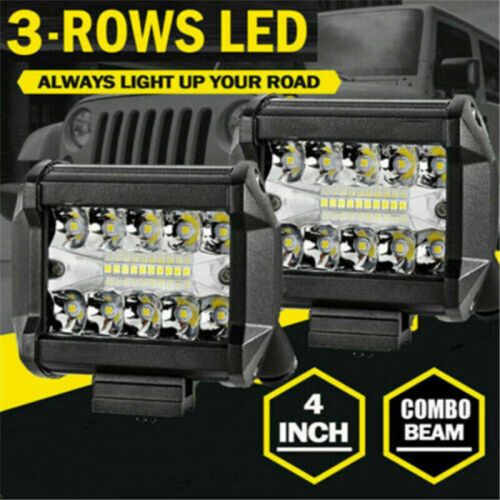 Tow hitch mounting bracket 4&#034;combo led work light pods backup reverse for truck