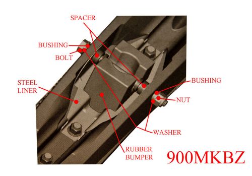 Exo-s all-terrain skis, mount kit &amp; 6&#034; carbides for ski-doo adsa suspension