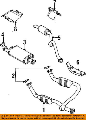 Land rover oem wde100660 exhaust muffler