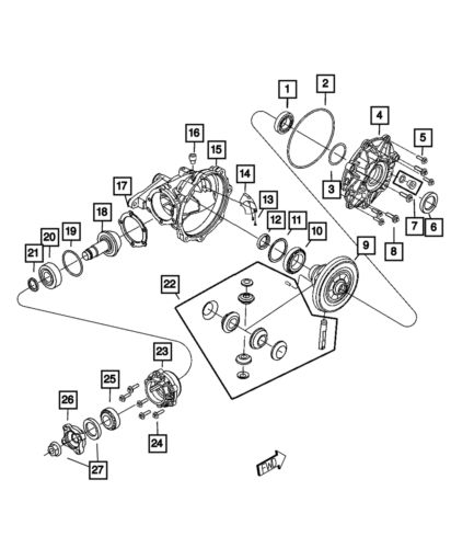 Genuine mopar o ring 5143122aa