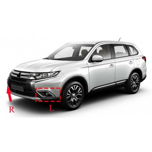 For mitsubishi outlander 2016-2019 right side front bumper fog lamp light cover