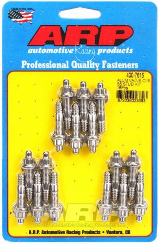 Arp 400-7615 cast alum covers ss 12pt valve cover stud kit, 16pc