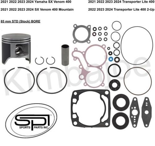 Yamaha 400 sx venom transporter lite listed 85 mm bore spi piston kit rebuild