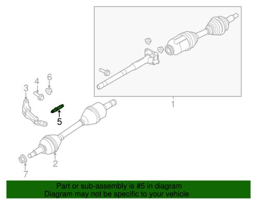 Genuine ford cv intermediate shaft bolt (qty 1) w500131-s437