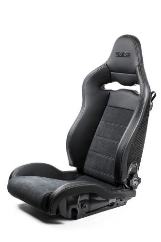 Sparco seat spx special edition black/grey w/ gloss carbon shell - right