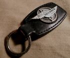 Vintage genuine ducati meccanica key fob metal/leather keyring - very rare item