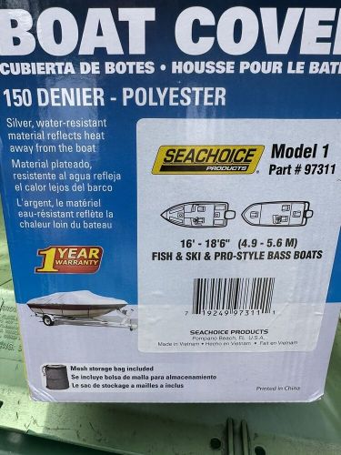 Seachoice boat cover model 16&#039; - 18&#039;6&#034; (4.9 - 5.6m) fish &amp; ski pro style bass