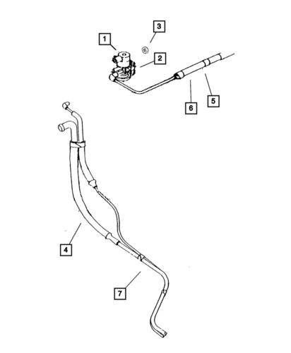 Genuine mopar duty cycle purge solenoid harness 52102714ac