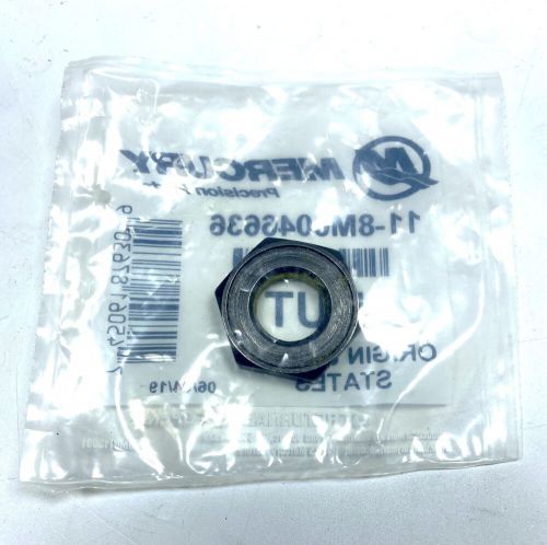 -new- mercury 11-8m0046636, outboard engine nut , oem