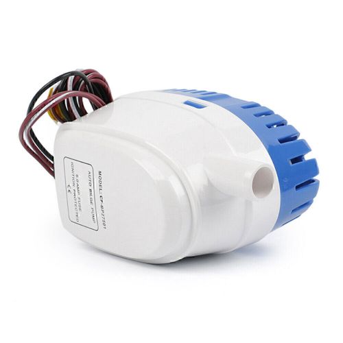 12v 600gph marine boat automatic bilge pump rv auto submersible water pump