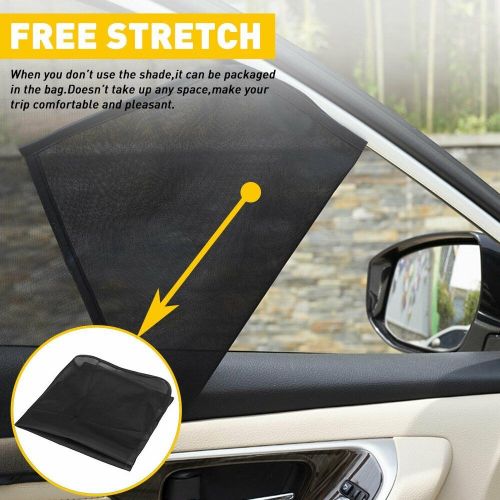 4pcs car front window rear mesh screen sun shade cover windshield universal