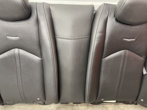 2011-2014 cadillac cts coupe rear seat upper backrest cushion black leather oem