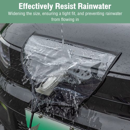 Universal waterproof magnetic rain cover for electric vehicle car charging port