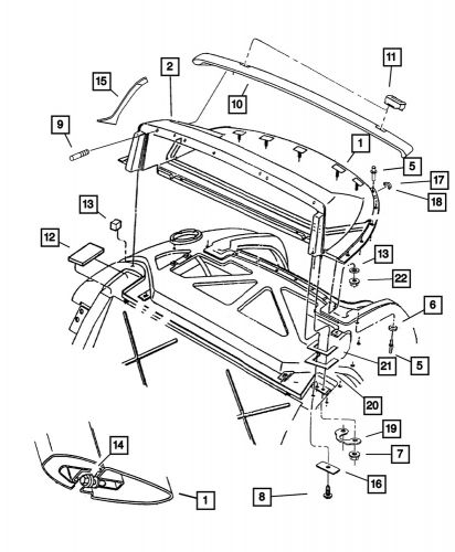 Genuine mopar &#034;b&#034; pillar outside cover left rv89dx9aa