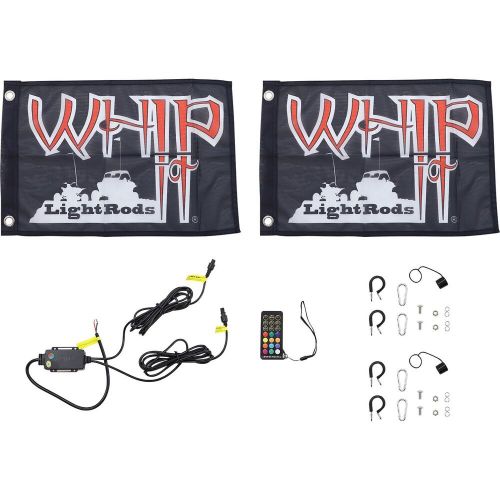 Whip it 5&#039; light rod whip - bluetooth - pair - black sb-rgbbt-152