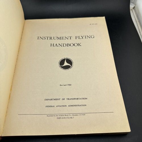 Vintage 1980 faa instrument flying handbook federal aviation agency