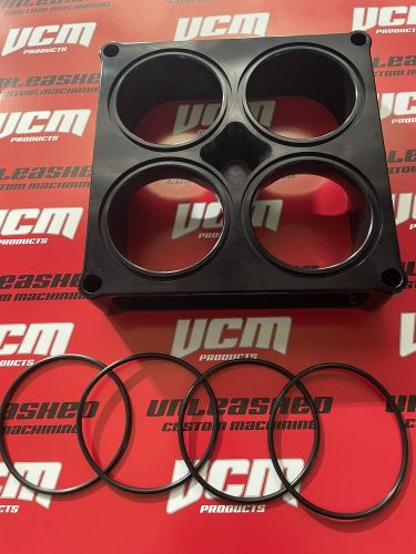 1 1/2”  2.200 bore lightweight tapered blend 4500/dominator o-ring carb spacer