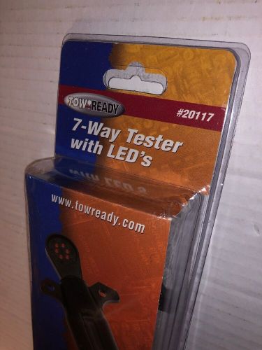 Tow ready 7-way flat pin car end tester w/led display  20117