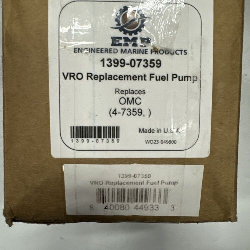 Emp 1399-07359 johnson evinrude vro replacement fuel pump replaces 5007420