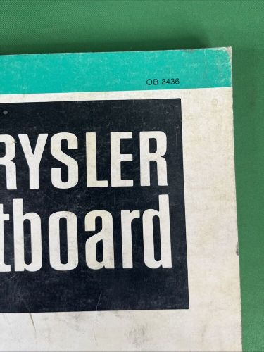 1980 chrysler outboard,  35 + 45 hp motors  service manual  ob 3436 ob3436