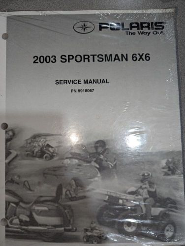 Oem polaris 9918067 2003 sportsman 6x6 service manual bnip