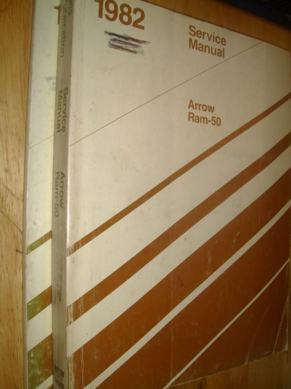 1982 dodge ram 50 / plymouth arrow truck  / shop manual set / shop book set 