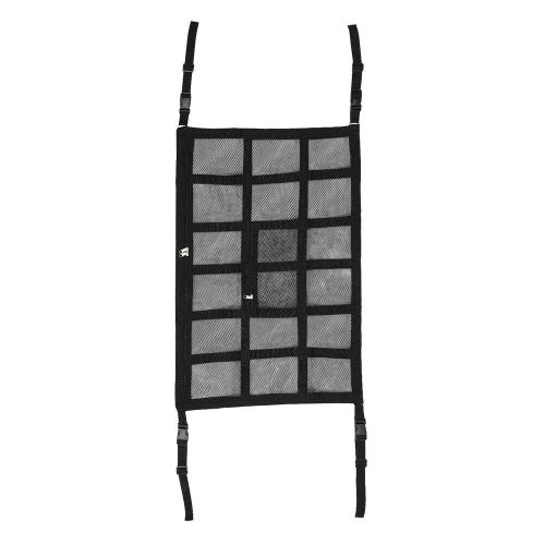 Car ceiling cargo net pocket double-layer mesh car roof storage organizer truck