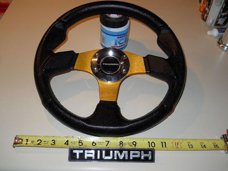 Tr6 custom steering wheel new triumph horn button nice price lqqqqk