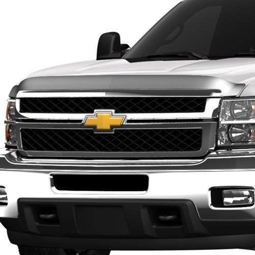 11-14 silverado 2500/3500 heavy duty molded hood protector smoke tinted 19172839