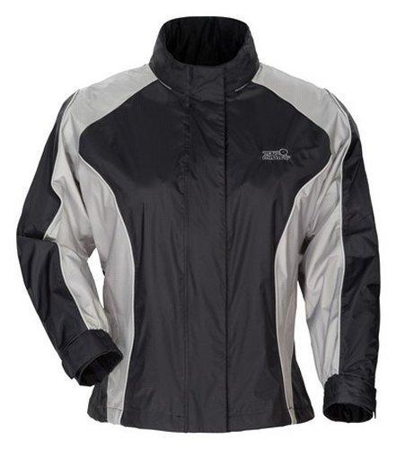 Tour master womens sentinel rain jacket black plus md