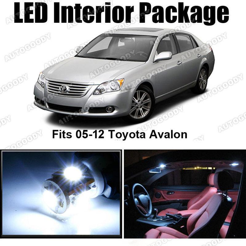 10x white led lights interior package for toyota avalon