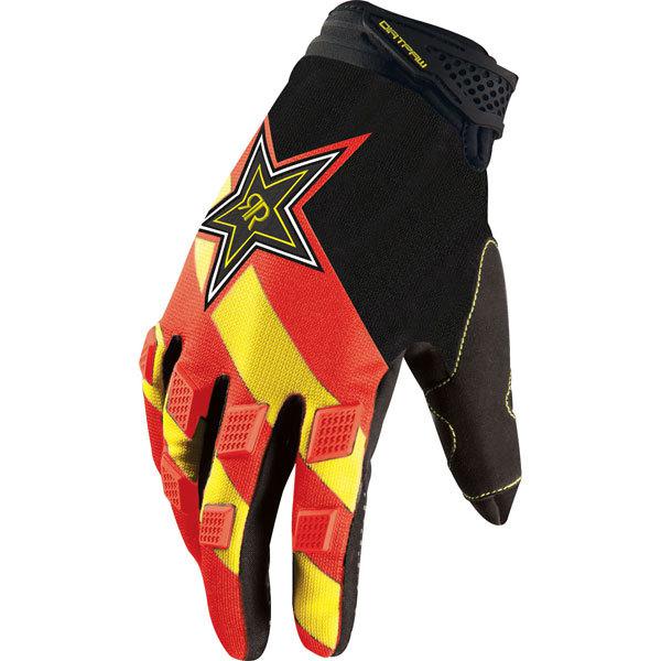 Red m fox racing dirtpaw rockstar youth gloves 2013 model