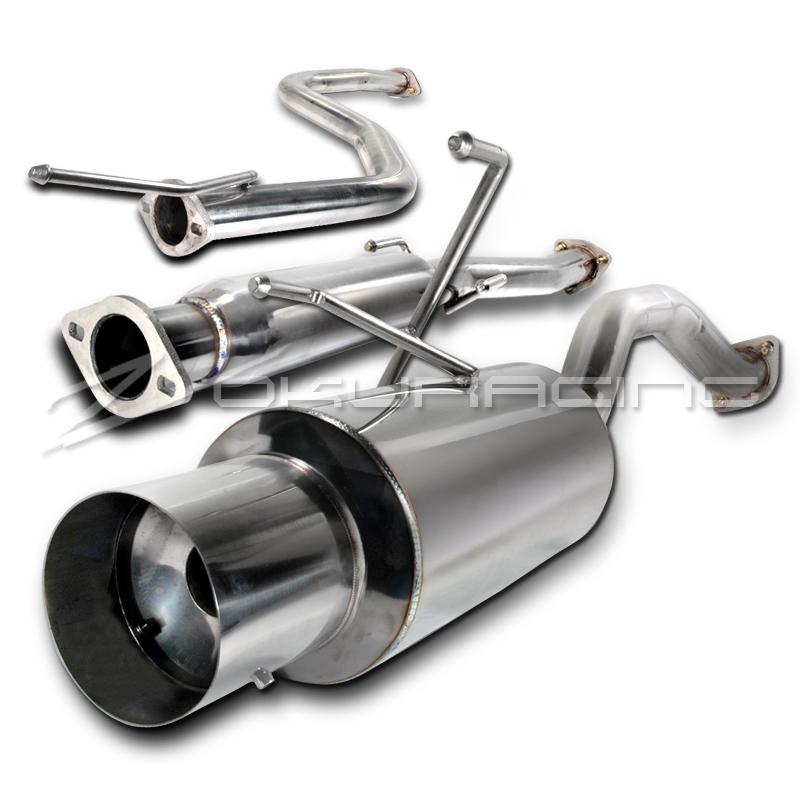 1992-1995 1996-2000 honda civic 2dr/4dr polished muffler catback exhaust