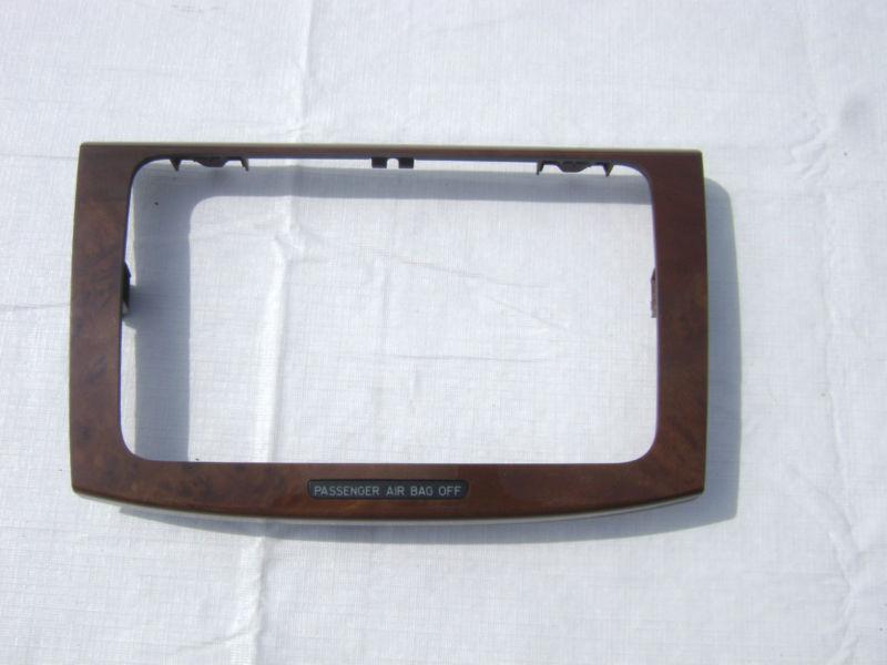 Volkswagen passat radio interior trim bezel airbag 06-09 oem woodgrain