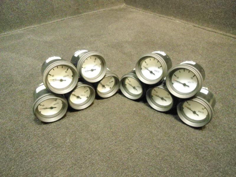 Volt gauge lot of 10 #940554 brunswick inboard/outboard instrument gauge # 3