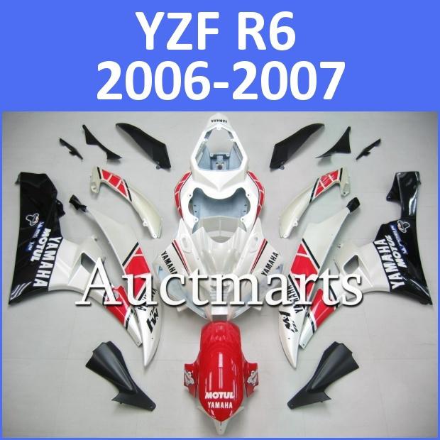 Fit yamaha yzf r6 06 07 yzfr6 2006 2007 600 fairing kit abs bodywork d14 d03