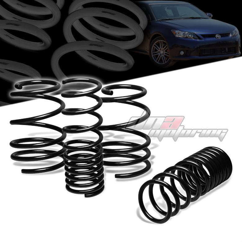 2014+ scion tc 2ar black 1.5"drop racing suspension lowering springs f295/r255lb