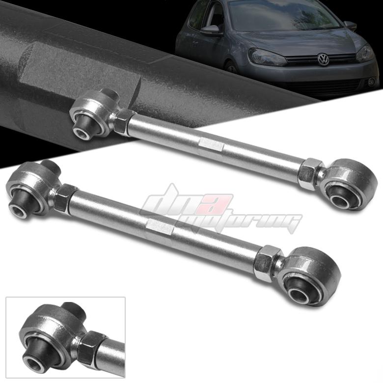 03-12 vw golf/gti mk6 silver adjustable rear toe control arm/rod suspension kit