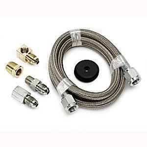 Autometer stainless steel tubing kit; 4 ft. #4