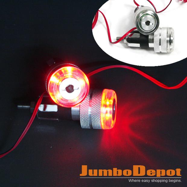 Motorcycle motorbike handlebar 12v led turn signals light lamp red for honda new