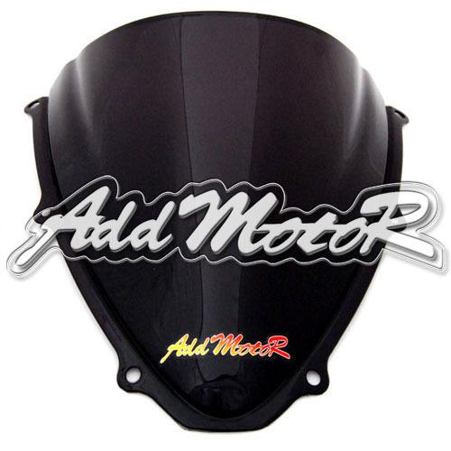 Black windscreen double bubble windshield for gsxr600 gsx-r600 750 06-07