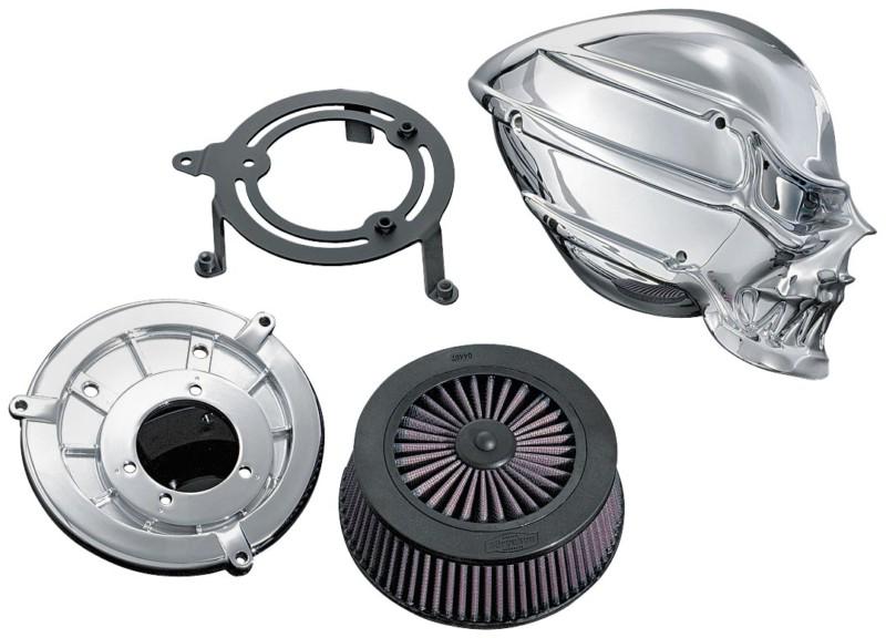 Kuryakyn skull air cleaner kit - chrome  9941